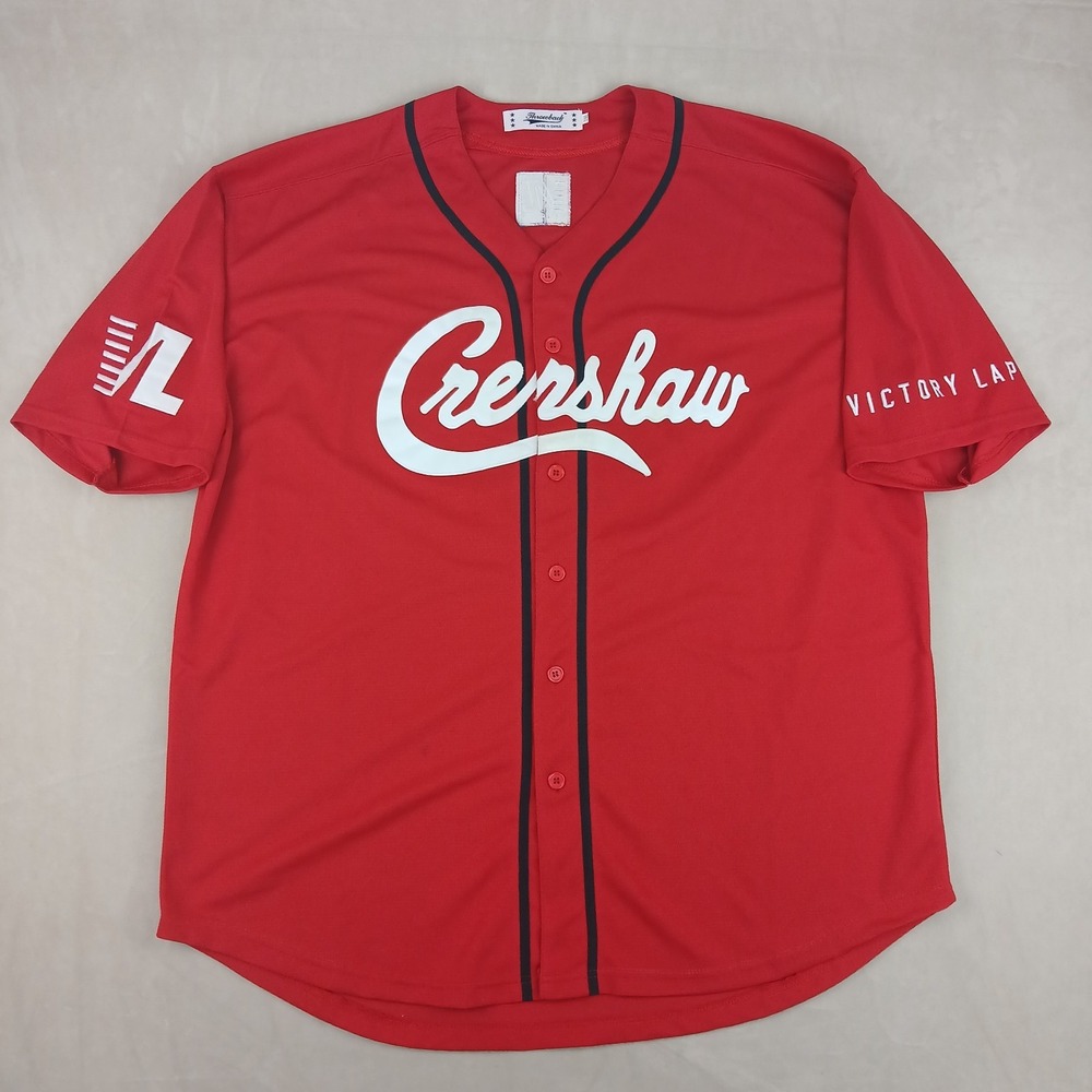 Headgear Crenshaw 3XL Mens Jersey Baseball 28x33 Nipsey FLAWS Victory‎ Lap